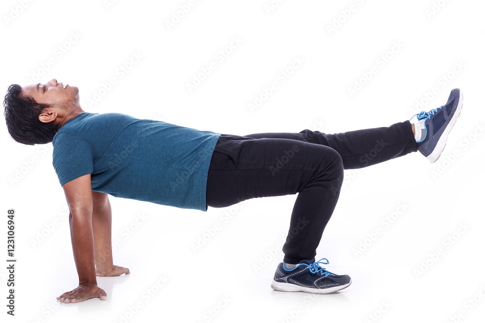 Naklejka premium young men isolated on white background