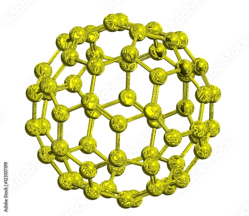 Molecular structure of fullerene photo