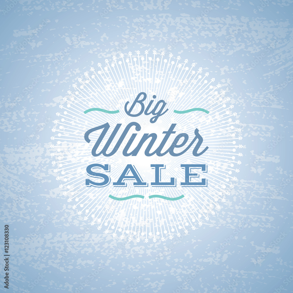 Naklejka premium Winter creative business promotional vector.
