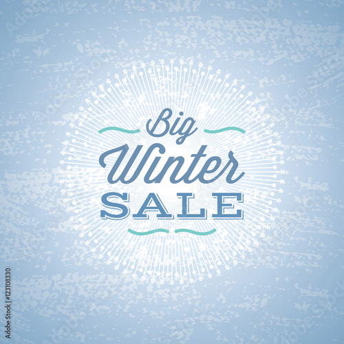 Winter creative business promotional vector.