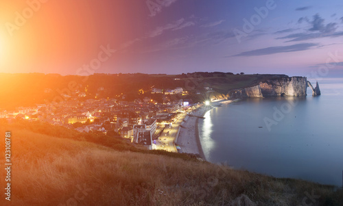 Etretat cliffs in Normandy  France