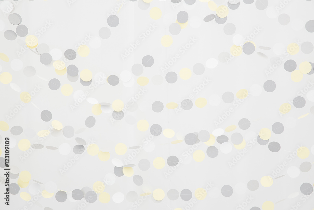 Light-gray cloth with dark gray and yellow spots Light-gray cloth with dark gray and yellow spots