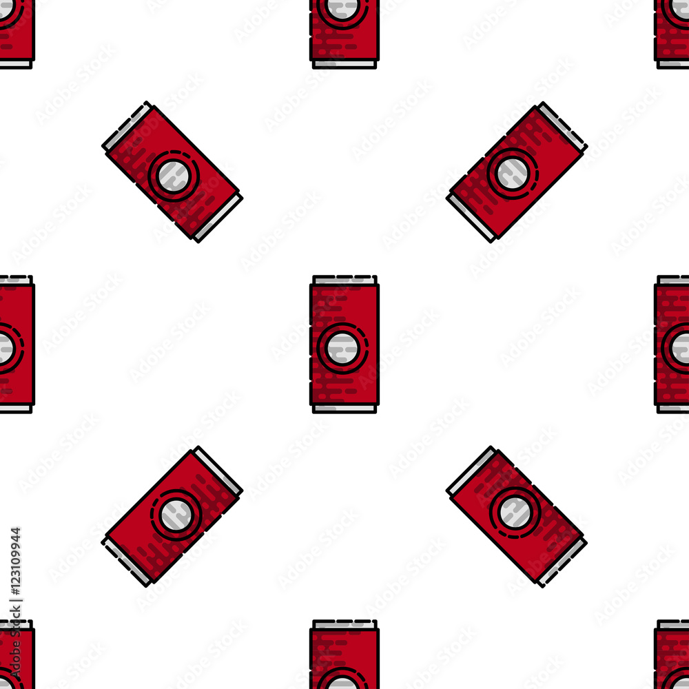Fast food flat pattern Fast food flat pattern