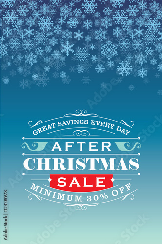 Winter creative business promotional vector.