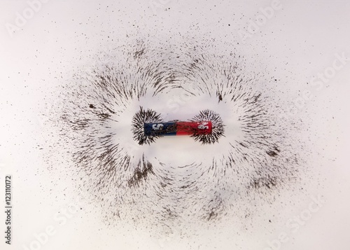 Slika na platnu Magnetic Field. Science Magnetic Field. Physics magnetic field.