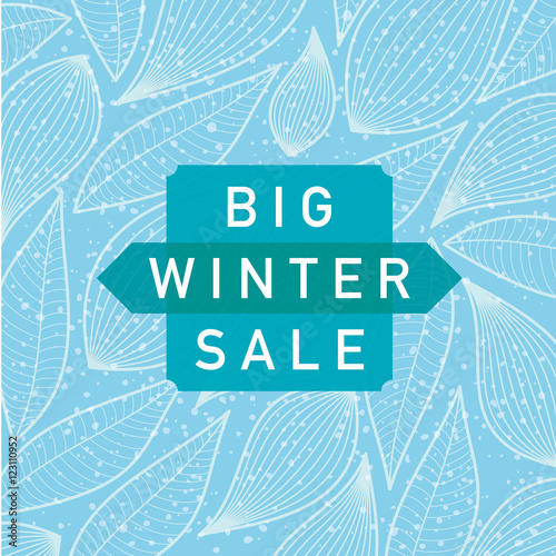 Winter creative business promotional vector.