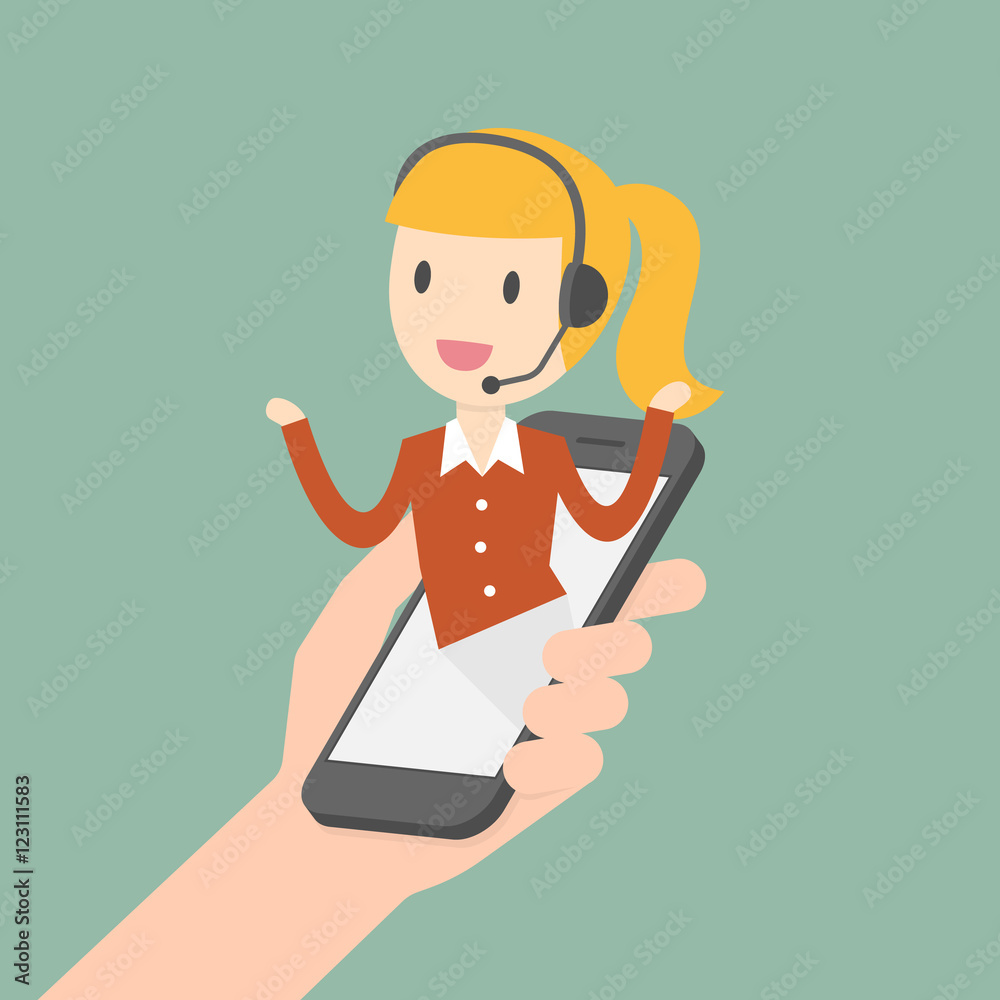 Customer Service. Customer Service Representative. Online Information Technology Concept Illustration. Customer Service. Customer Service Representative. Online Information Technology Concept Illustration.
