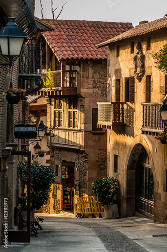 Spanish village - replicas of characteristic houses from all regions of Spain