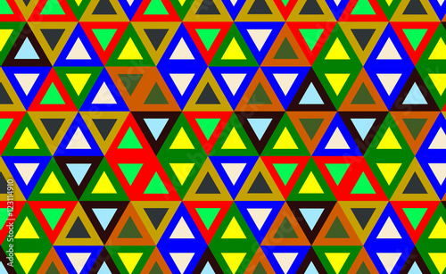 Abstract background with color triangles