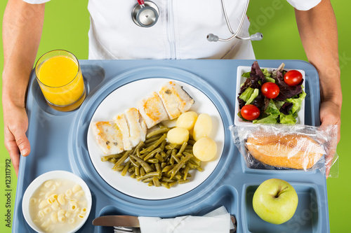 Wallpaper Mural Meal tray of a hospital Torontodigital.ca