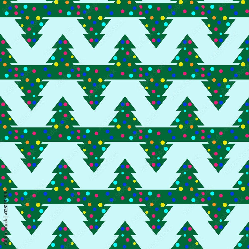 Christmas tree seamless pattern Christmas tree seamless pattern