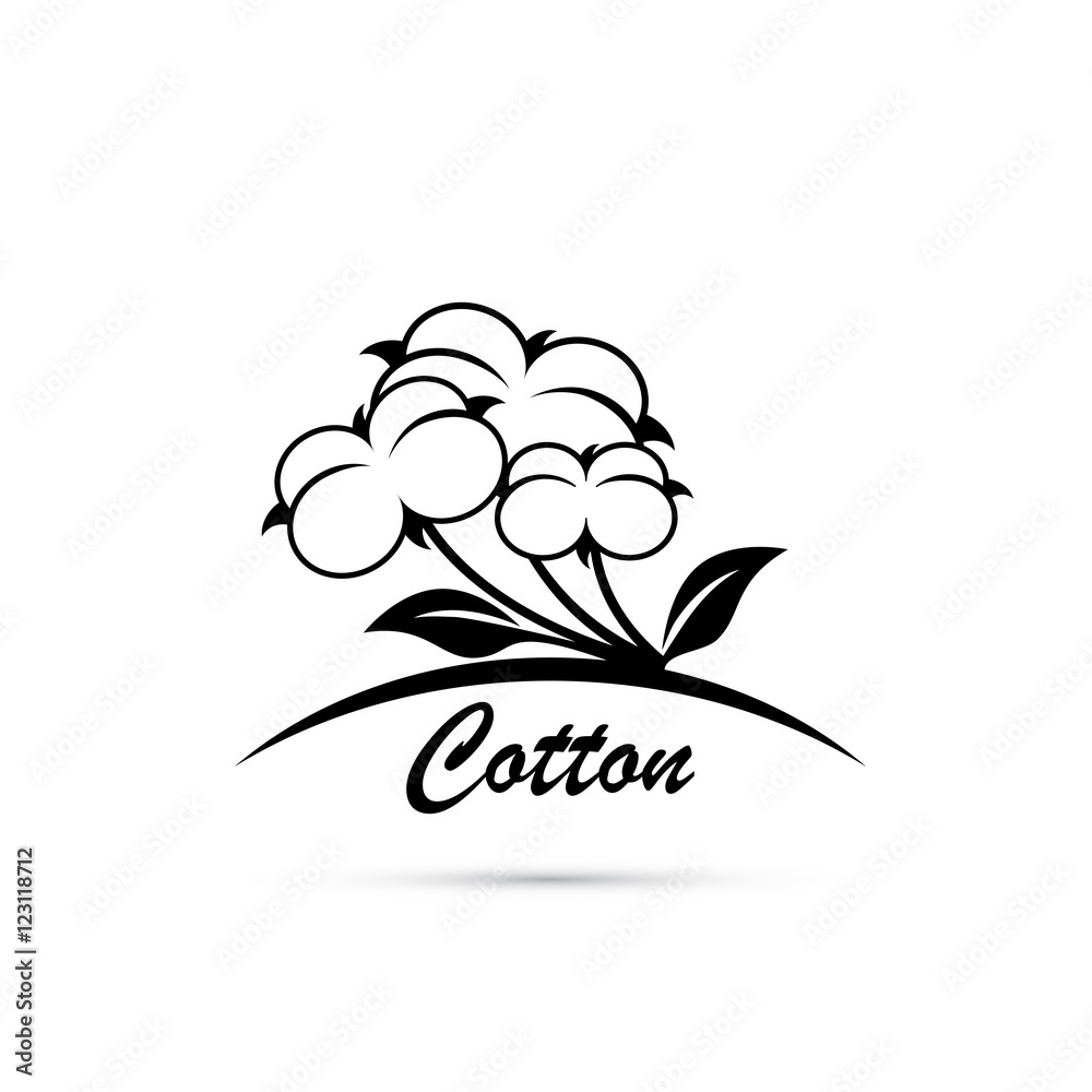 Cotton flower symbol Cotton flower symbol