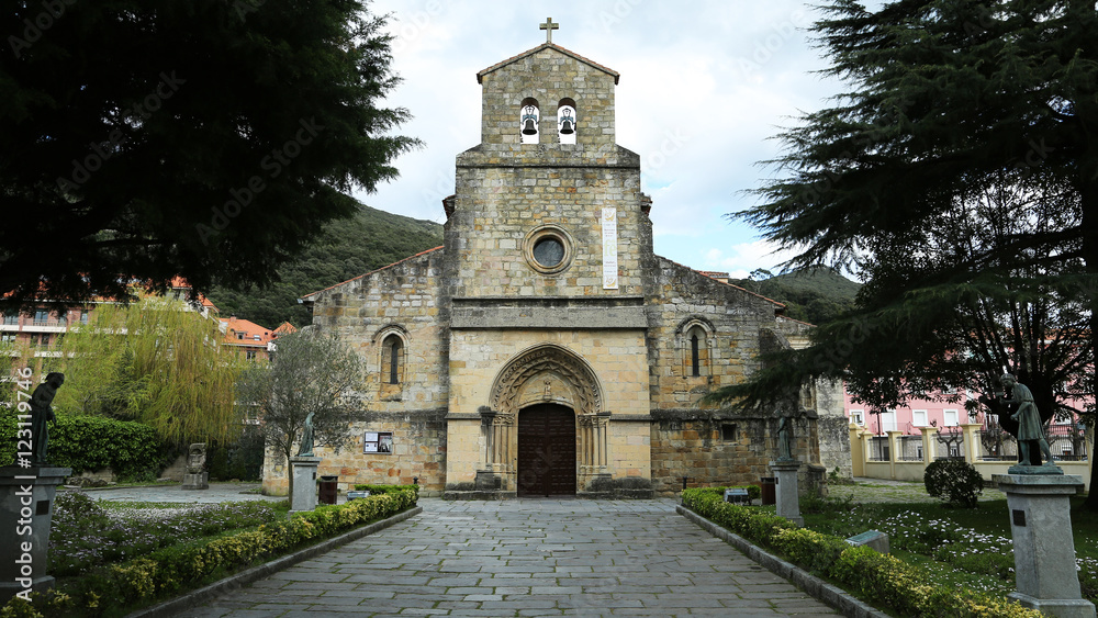 Church Our Lady of the Virgin of the port in Santoña, Cantabria 