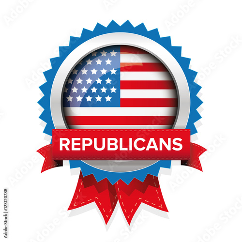 Republicans election badge