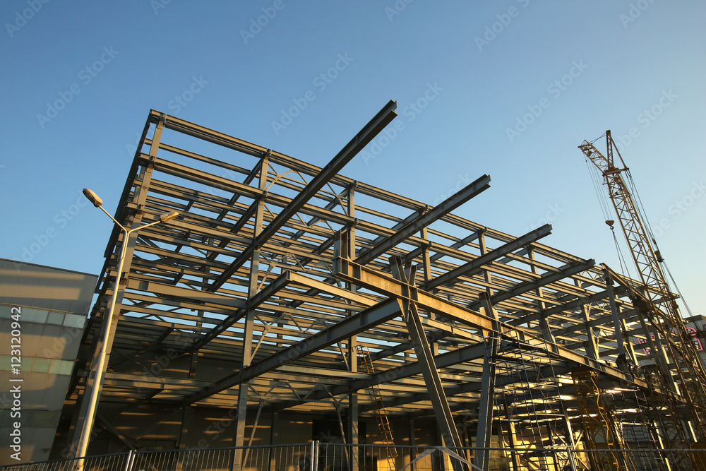 Construction of a modern building
