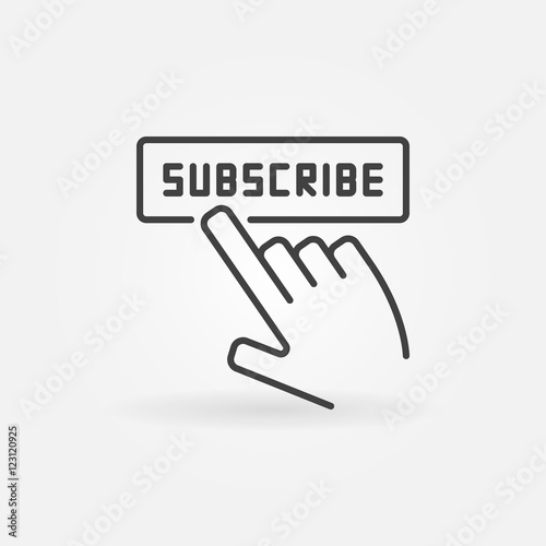 Subscribe line icon