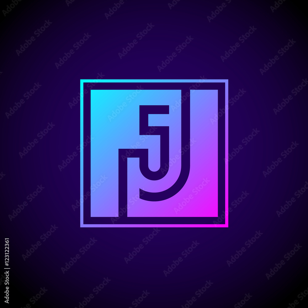 Letter J logo,Square shape symbol,Digital,Technology,Media Letter J logo,Square shape symbol,Digital,Technology,Media