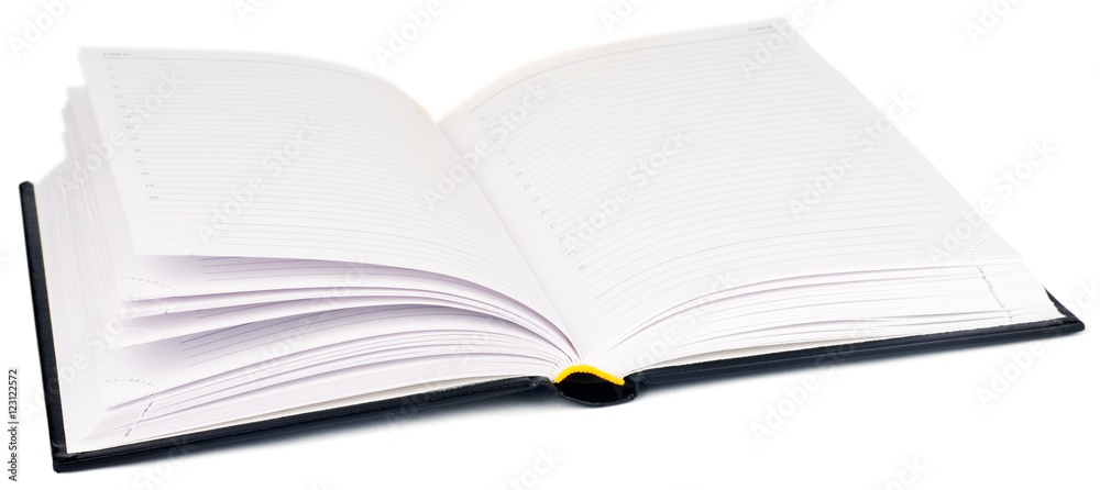Personal organizer over white Personal organizer over white