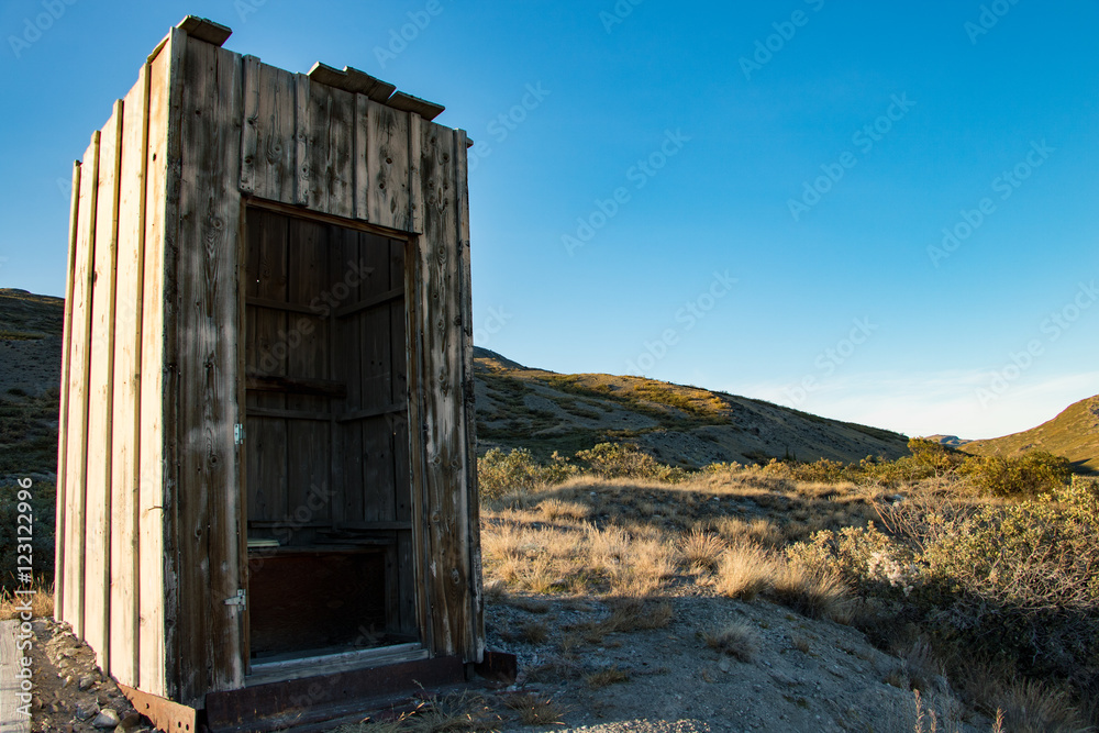 An outdoor toilet in the middle of nowhere, Greenland An outdoor toilet in the middle of nowhere, Greenland