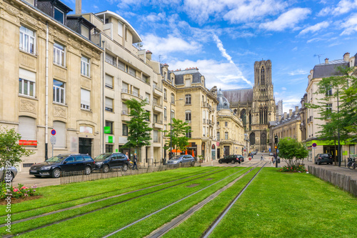 Valokuva Architecture of Reims, a city in the Champagne-Ardenne region of France