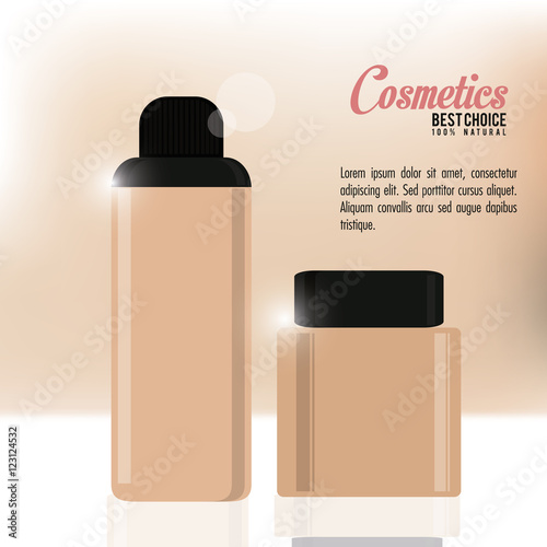 cosmetic concept with icon design, vector illustration 10 eps graphic.