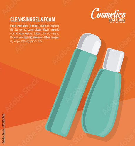 cosmetic concept with icon design, vector illustration 10 eps graphic.