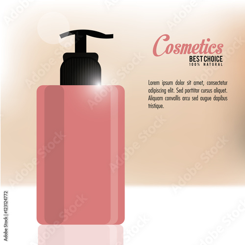 cosmetic concept with icon design, vector illustration 10 eps graphic.