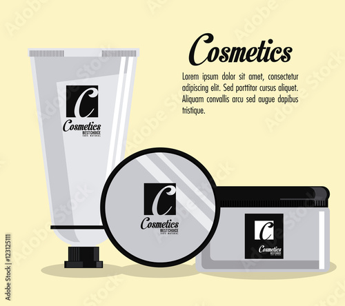 cosmetic concept with icon design, vector illustration 10 eps graphic.