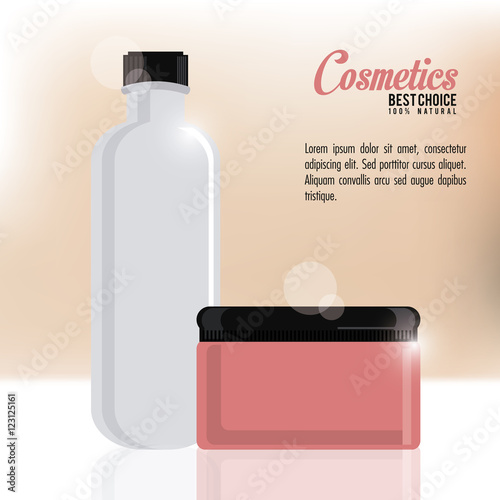 cosmetic concept with icon design, vector illustration 10 eps graphic.