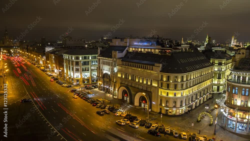 panoramic night view of urban square time lapse
panoramic night view of urban square time lapse