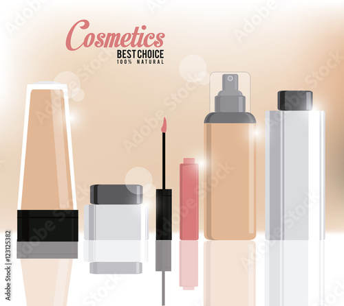 cosmetic concept with icon design, vector illustration 10 eps graphic.