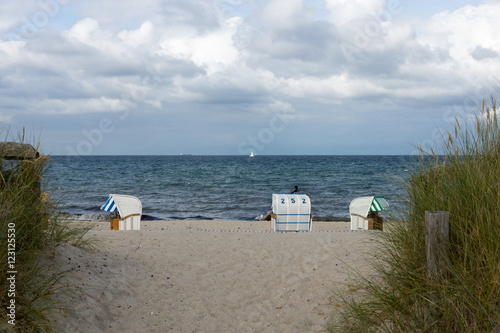 D  nenweg zum Strand in Heiligenhafen  Schleswig-Holstein