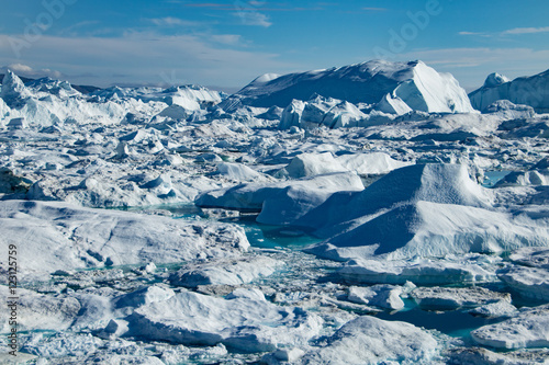 Icefjord Ilulissat at the Glacier Sermeq Kujalleq, Greenland photo