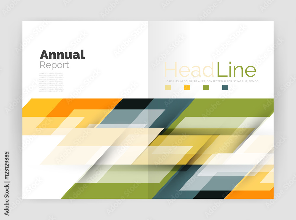 Geometric business annual report templates, modern brochure flyer template Geometric business annual report templates, modern brochure flyer template