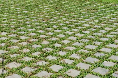 Concrete block floor