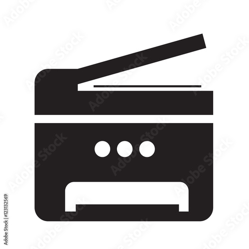 Copy Machine Multifunction printer icon illustration design