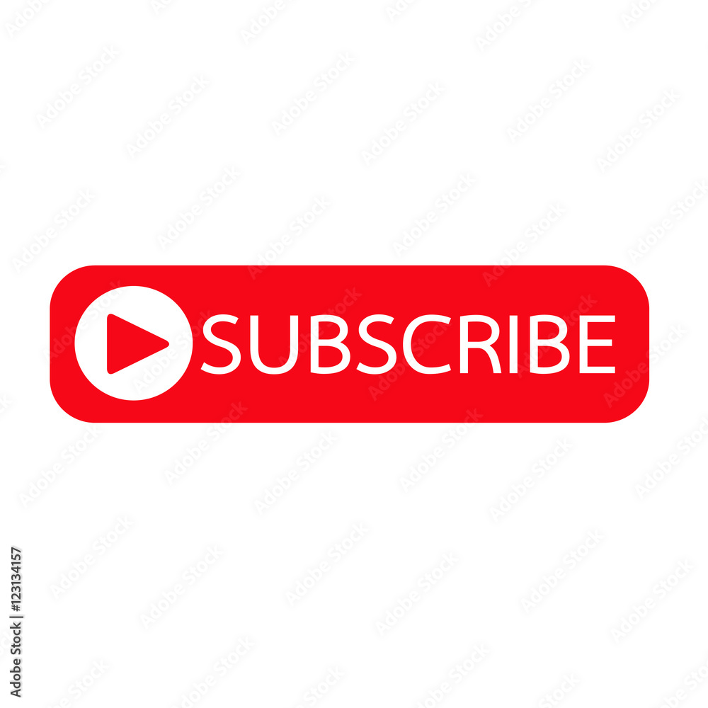 Subscribe button icon illustration design Subscribe button icon illustration design