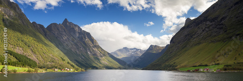 Panorama of the Hjorundfjord