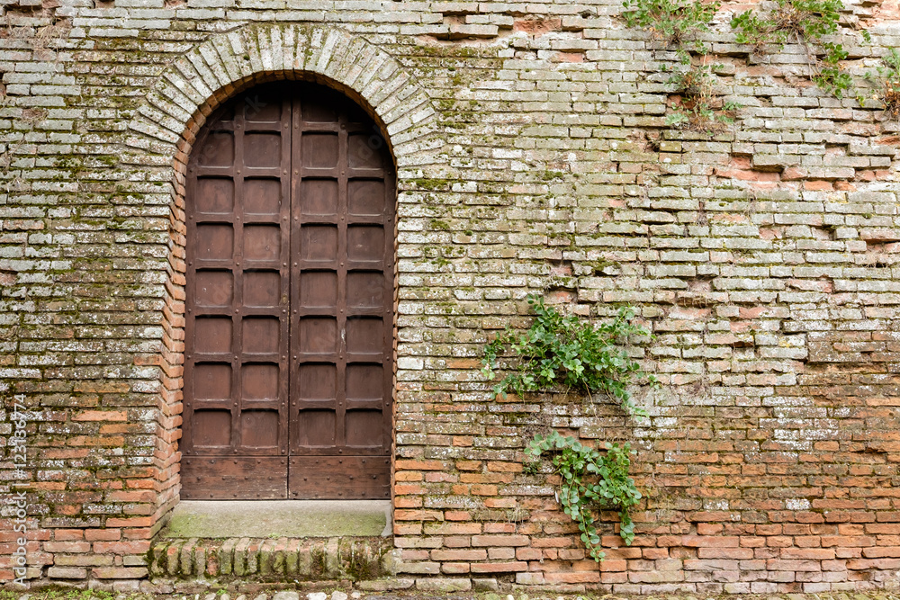 Detail of the famous castle of Imola in Italy Detail of the famous castle of Imola in Italy