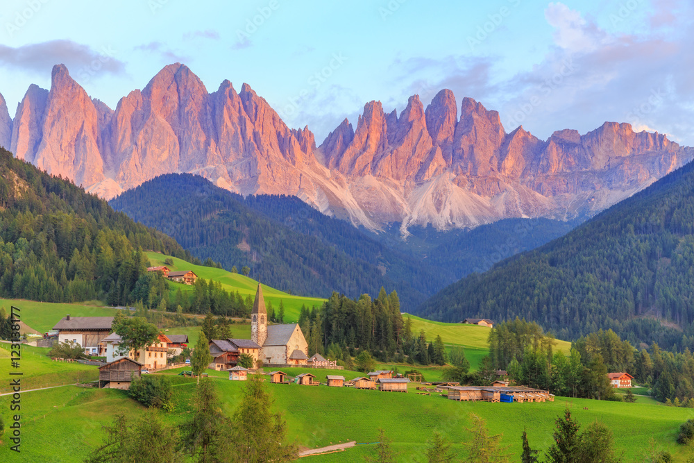 Santa Maddalena in Val di Funes, Dolomites, Italy