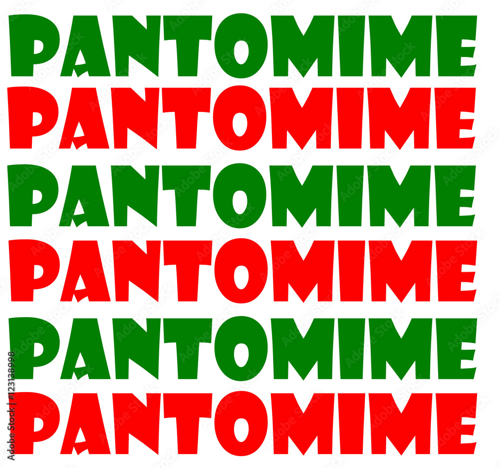 Fototapeta premium Abstract creative Christmas pantomime greeting scene 