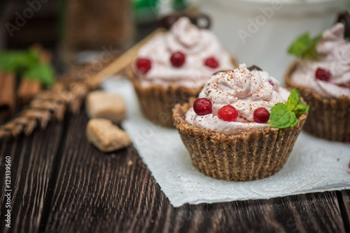Homemade dessert from cotta...