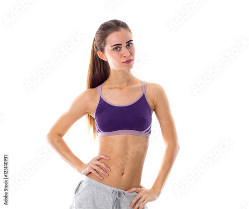 Athletic woman in sportswear