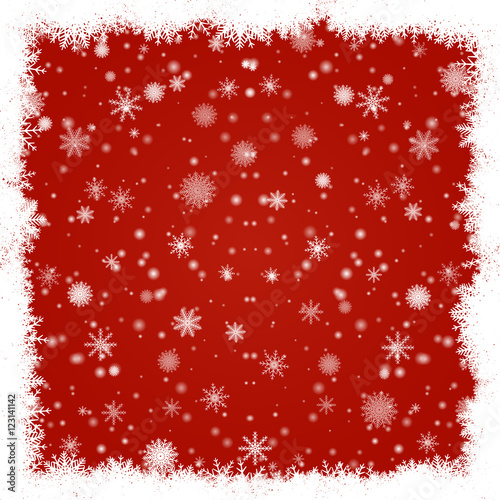 vector illustration. Winter Christmas background with snowflakes, snow. Design for the decoration of packaging, paper wrapping, invitations, cards, banners, posters. backdrop