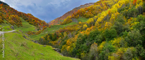 Autumn mountains in Georgia
