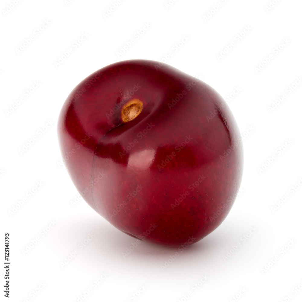 Sweet cherry berry isolated on white background cutout Sweet cherry berry isolated on white background cutout