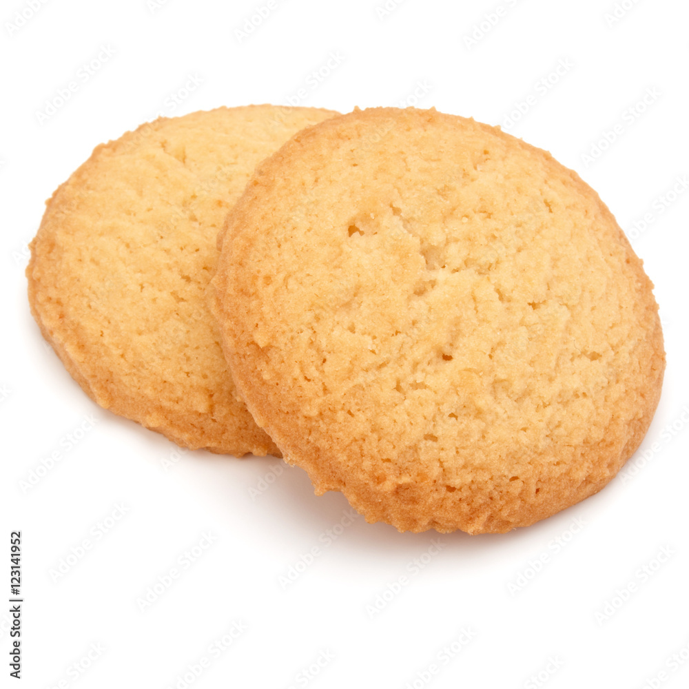 short pastry cookies isolated on white background short pastry cookies isolated on white background
