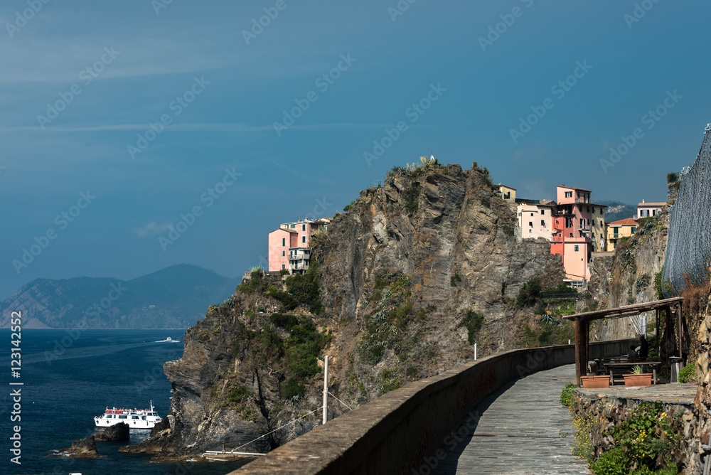 Felsenweg in Riomaggiore Italien