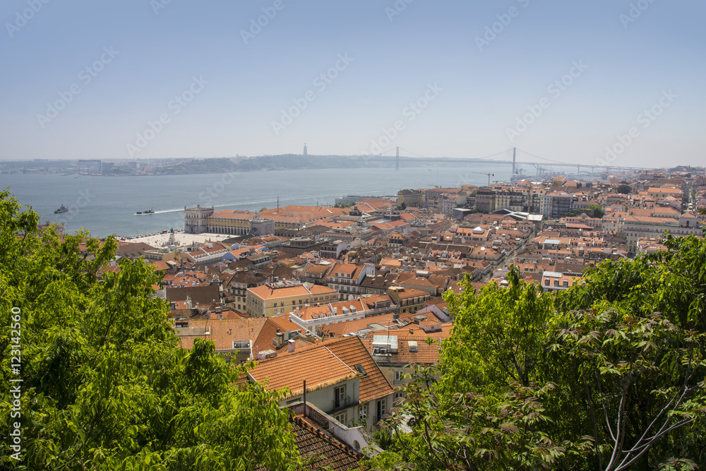Fototapeta premium Panoramic view of Lisbon, Portugal, Europe