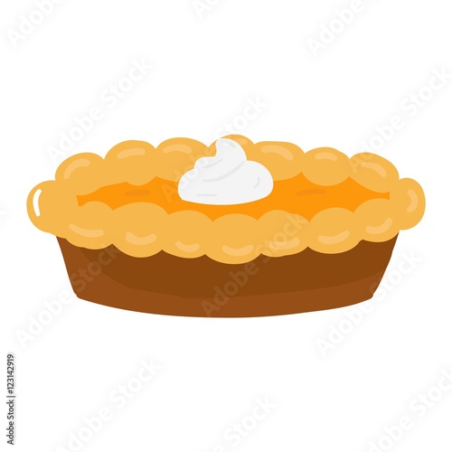 Cake isolated vector